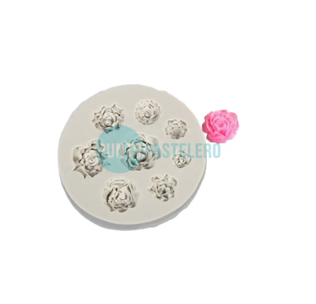 [6935169711266] MOLDE DE SILICONA ROSAS (3G5) [C4]