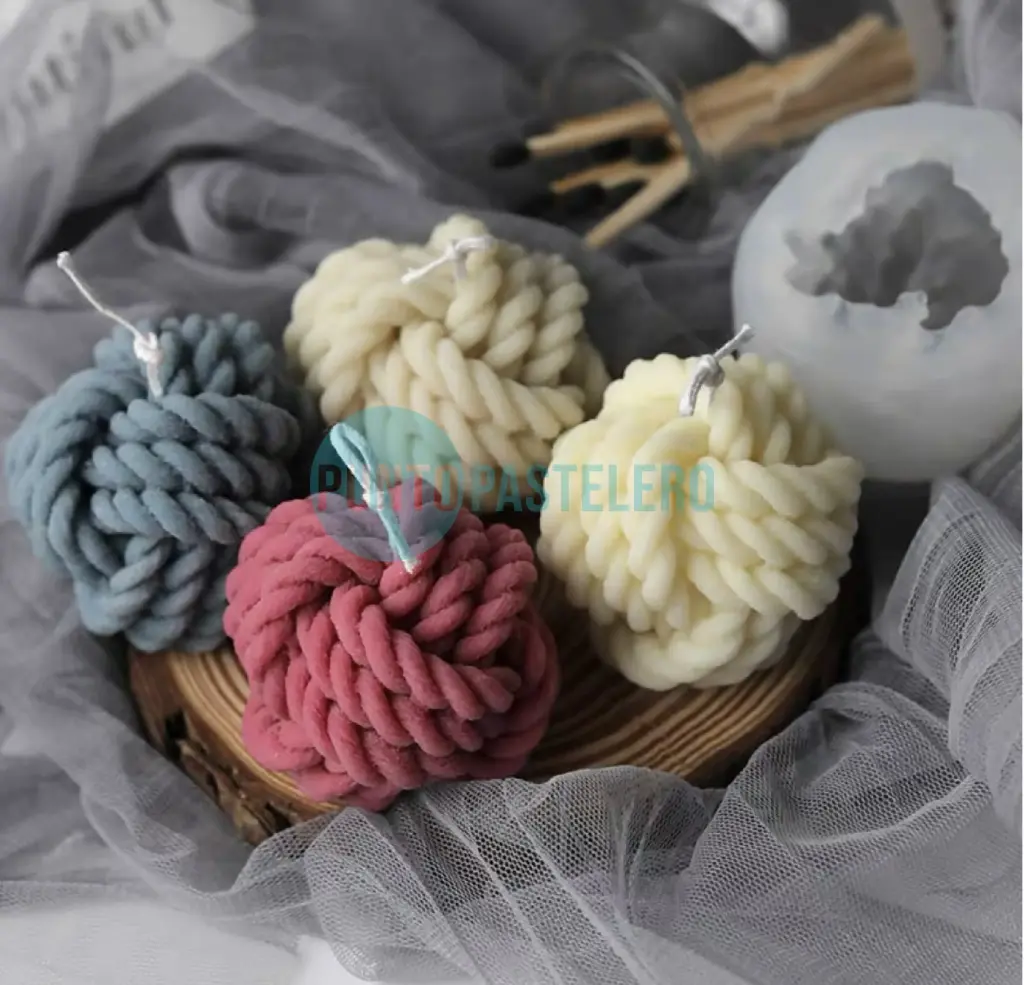 [7980202406929] MOLDE SILICONA OVILLO DE LANA (1B3) (PARA VELA) [B8]