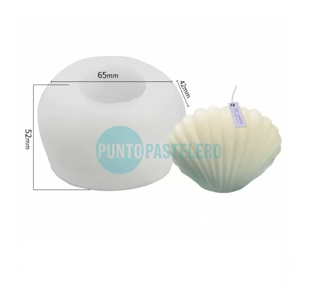 [6935169711204] MOLDE SILICONA CARACOL CHICO (3A5) (PARA VELA) [B8] (copia)