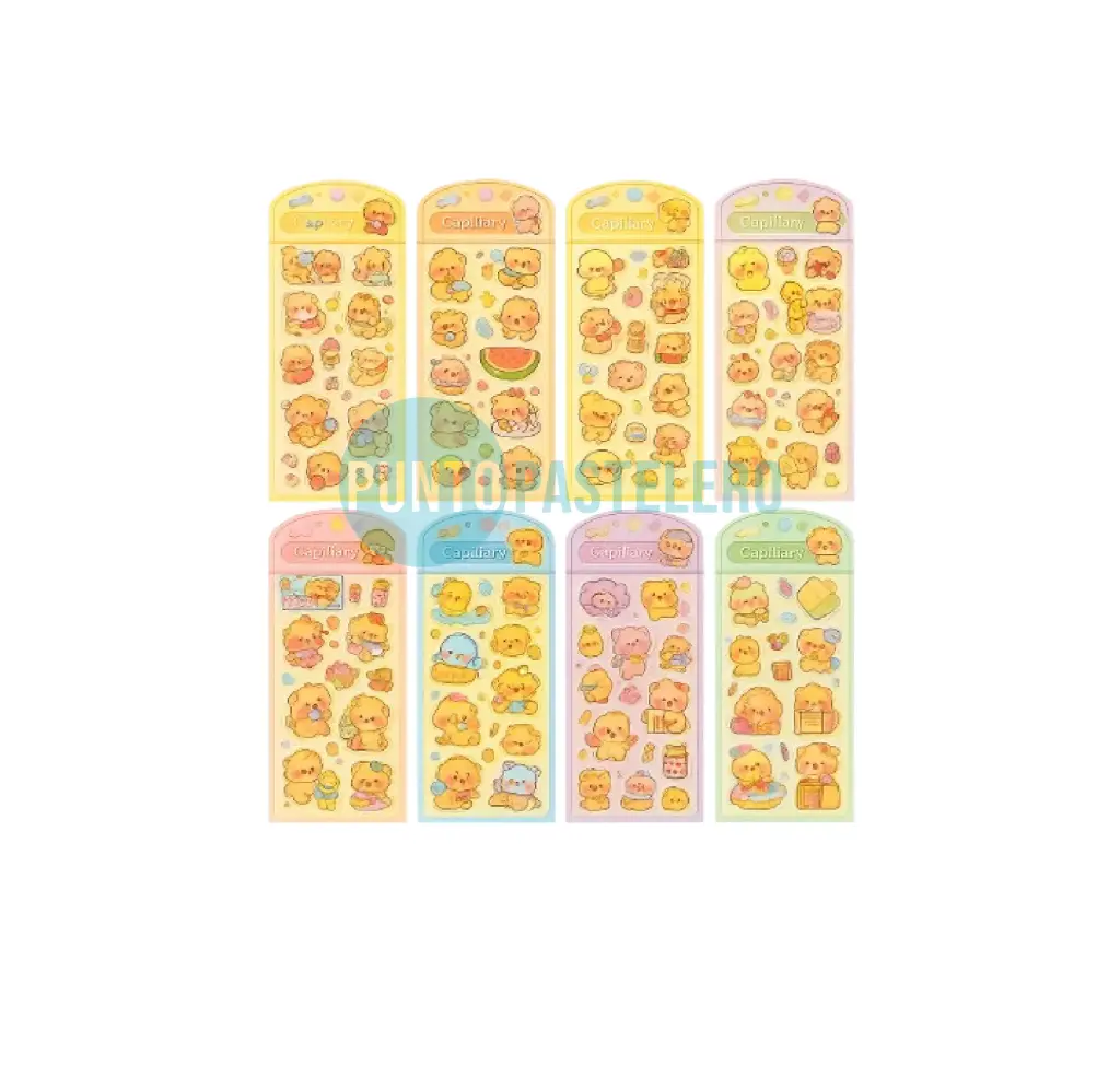 [6975348254160] STICKERS CAPIBARA CON AGUA Y LLAVERO