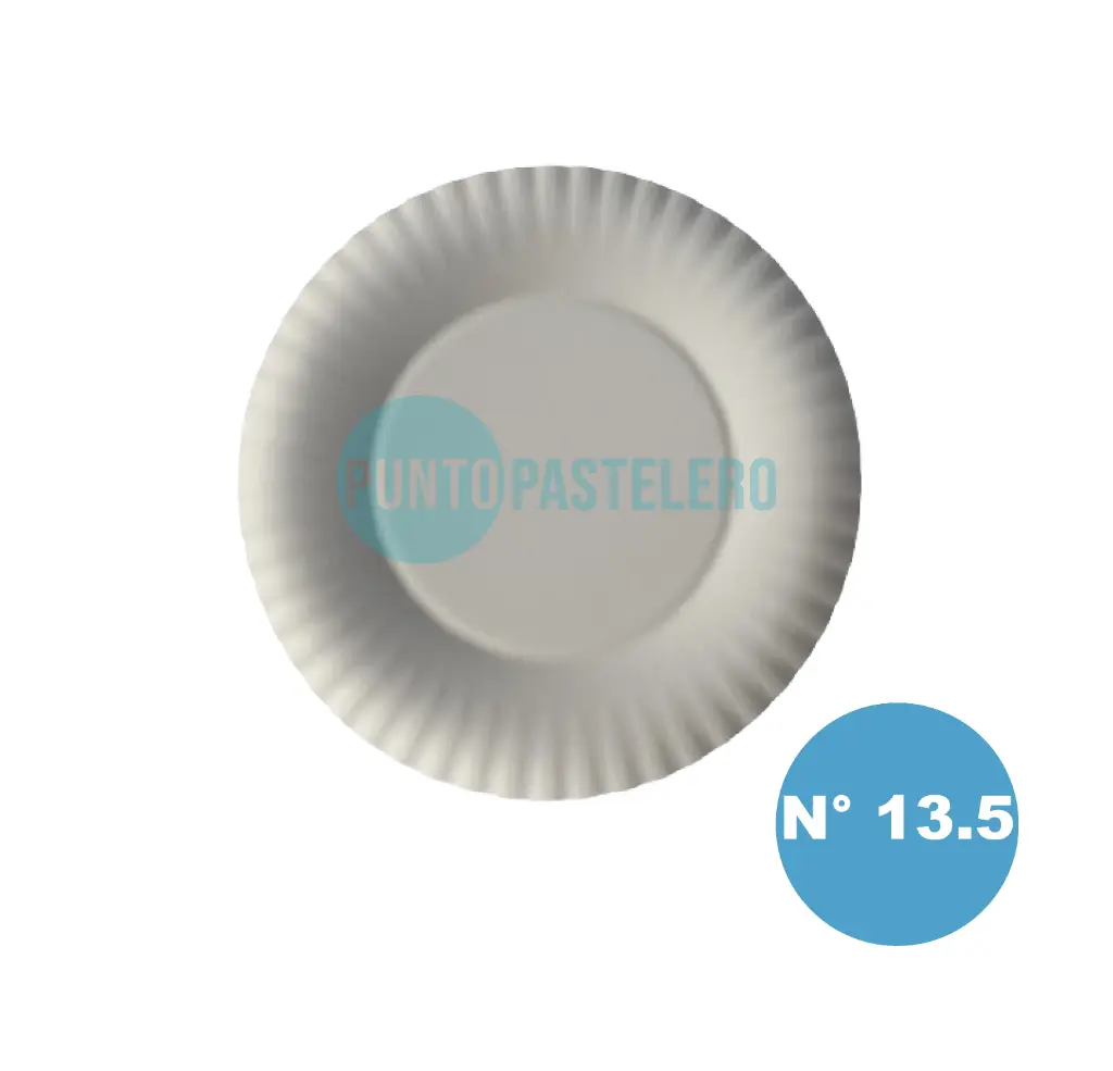 BANDEJA DE CARTON REDONDA N° 13.5 (25 CM) (X 100 U.)