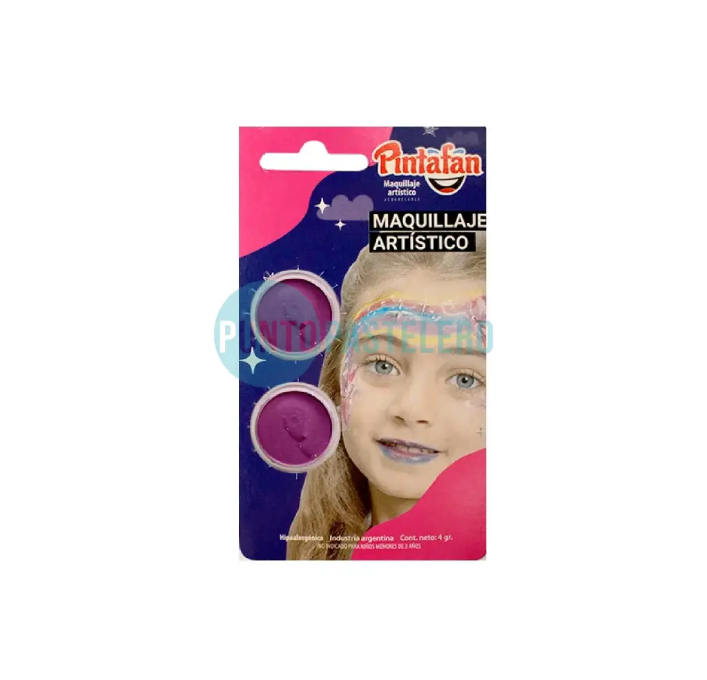 MAQUILLAJE ACUARELABLE SET X 2 (VIOLETA-VIOLETA) (4 GR.)