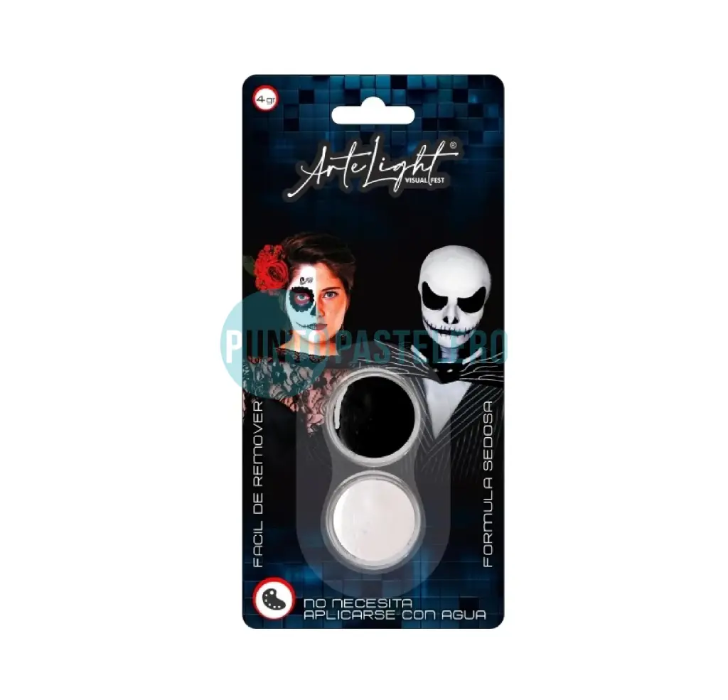 [6901028502139] MAQUILLAJE ARTISTICO DIABLO (NEGRO-BLANCO) ARTELIGHT