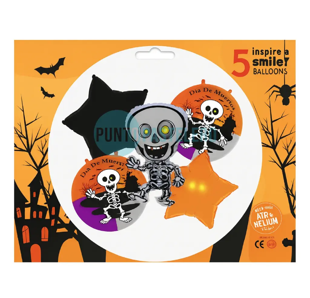 KIT GLOBO HALLOWEEN (5 PIEZAS)
