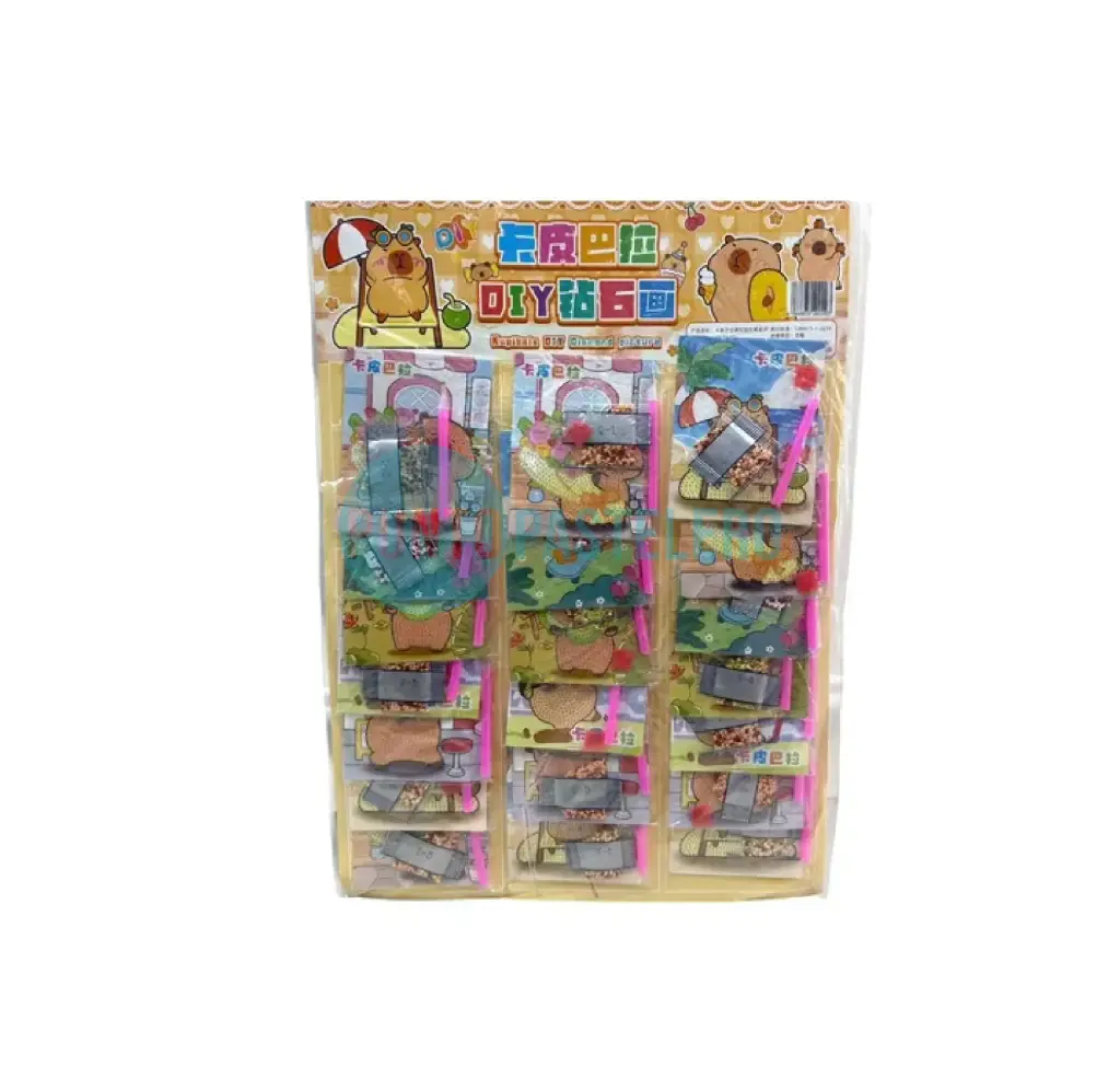 [00120580] KIT PINTURA DE DIAMANTE DIY CAPIBARA (13X10CM)