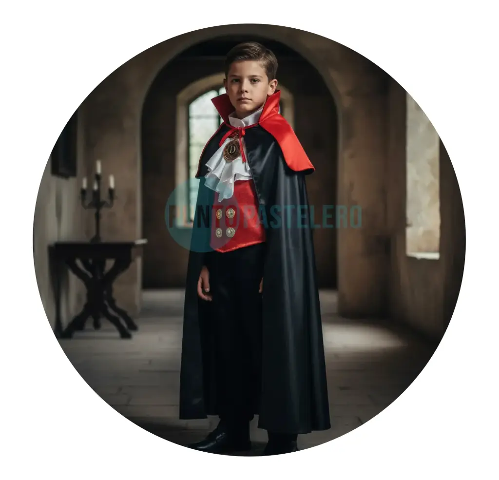 DISFRAZ HALLOWEEN DRACULA CON CAPA (T3)