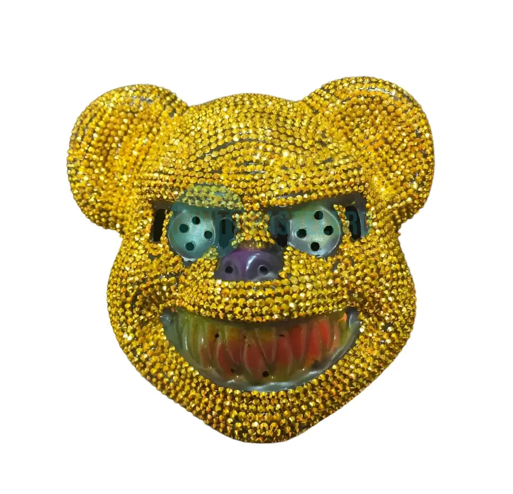 [6924121114931] MASCARA BEARS CON STRASS DORADO