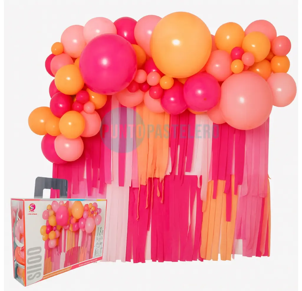 [6920250247281] SET DE GLOBOS PINK (137 PZ)