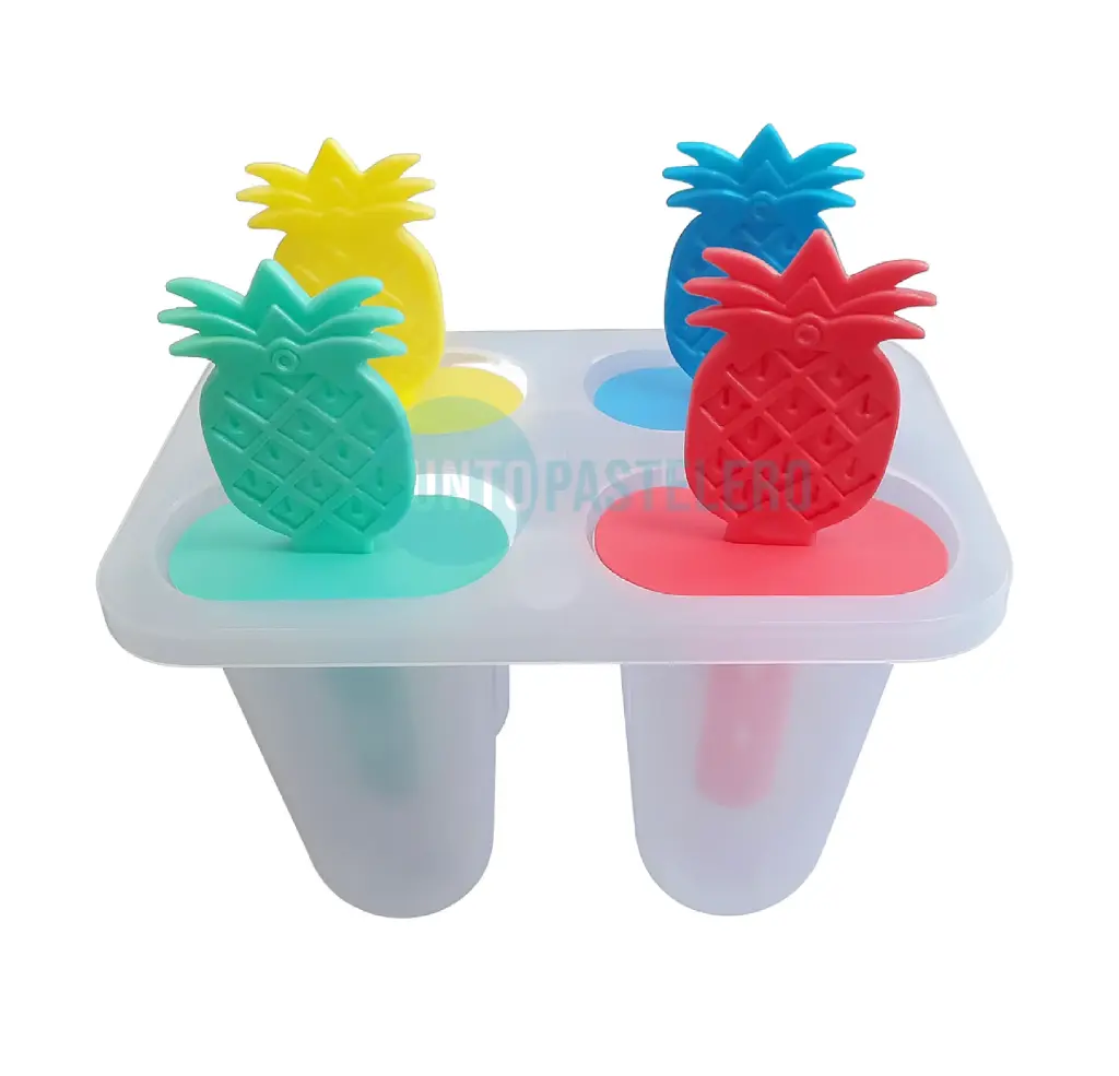 MOLDE PLASTICO PALETA DE HELADO FRUTAS (X 4 U.)