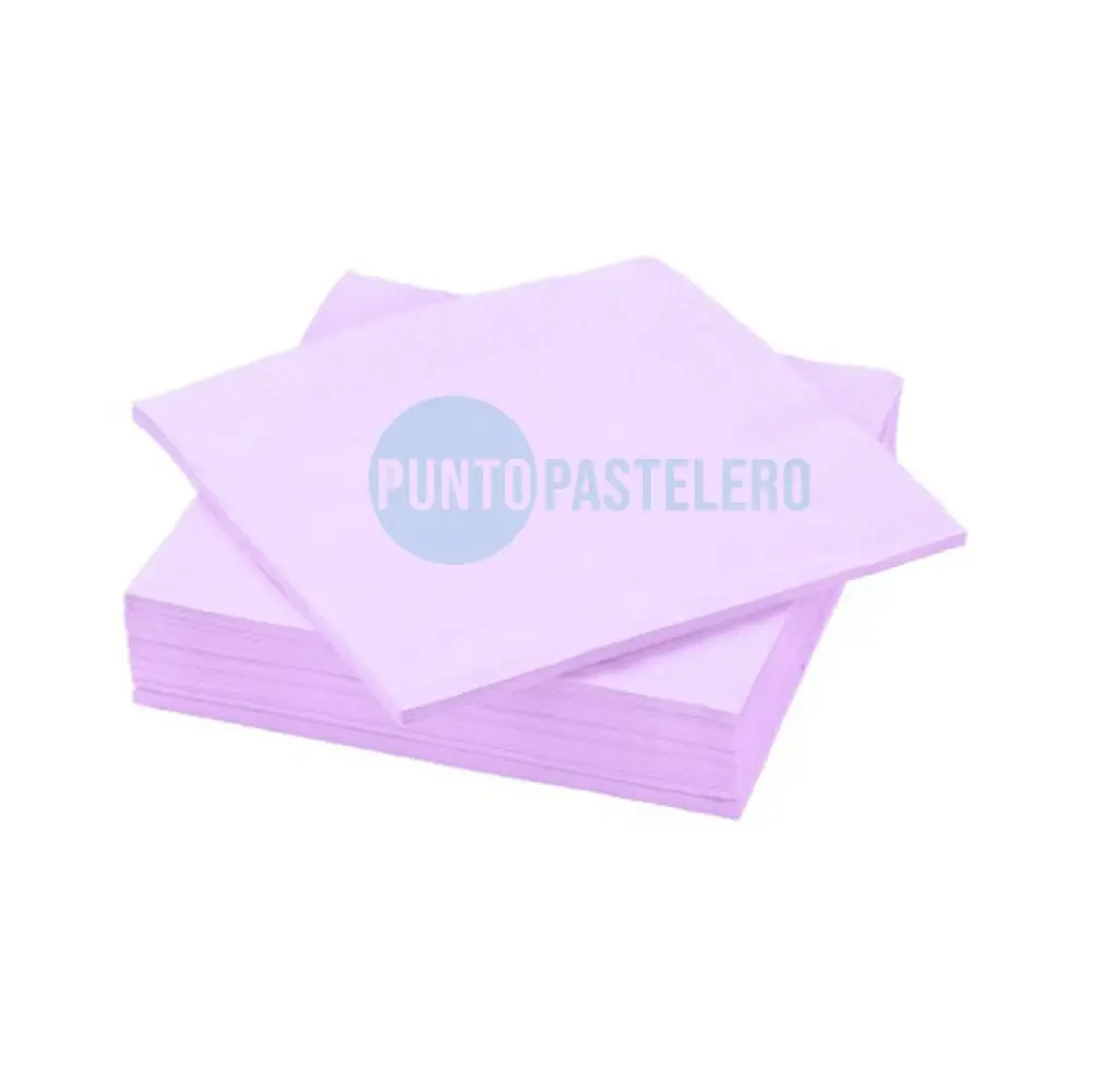 [000000043622] SERVILLETA TISSUE LISA LILA PASTEL NAPTRES 32X32 (X 20 U.)