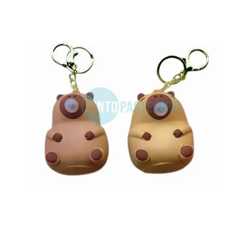 [00120078] LLAVERO CAPIBARA SQUISHY CON GLOBITO