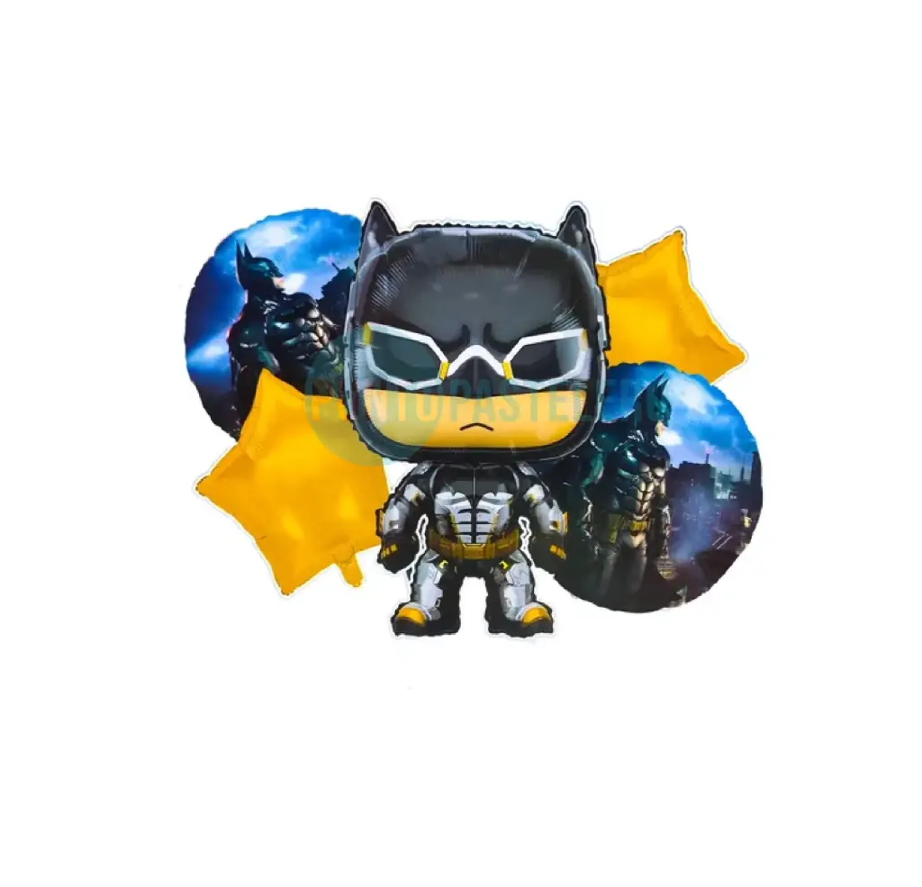 [6901385002471] SET DE GLOBOS METALIZADOS BATMAN (5 PZ) 