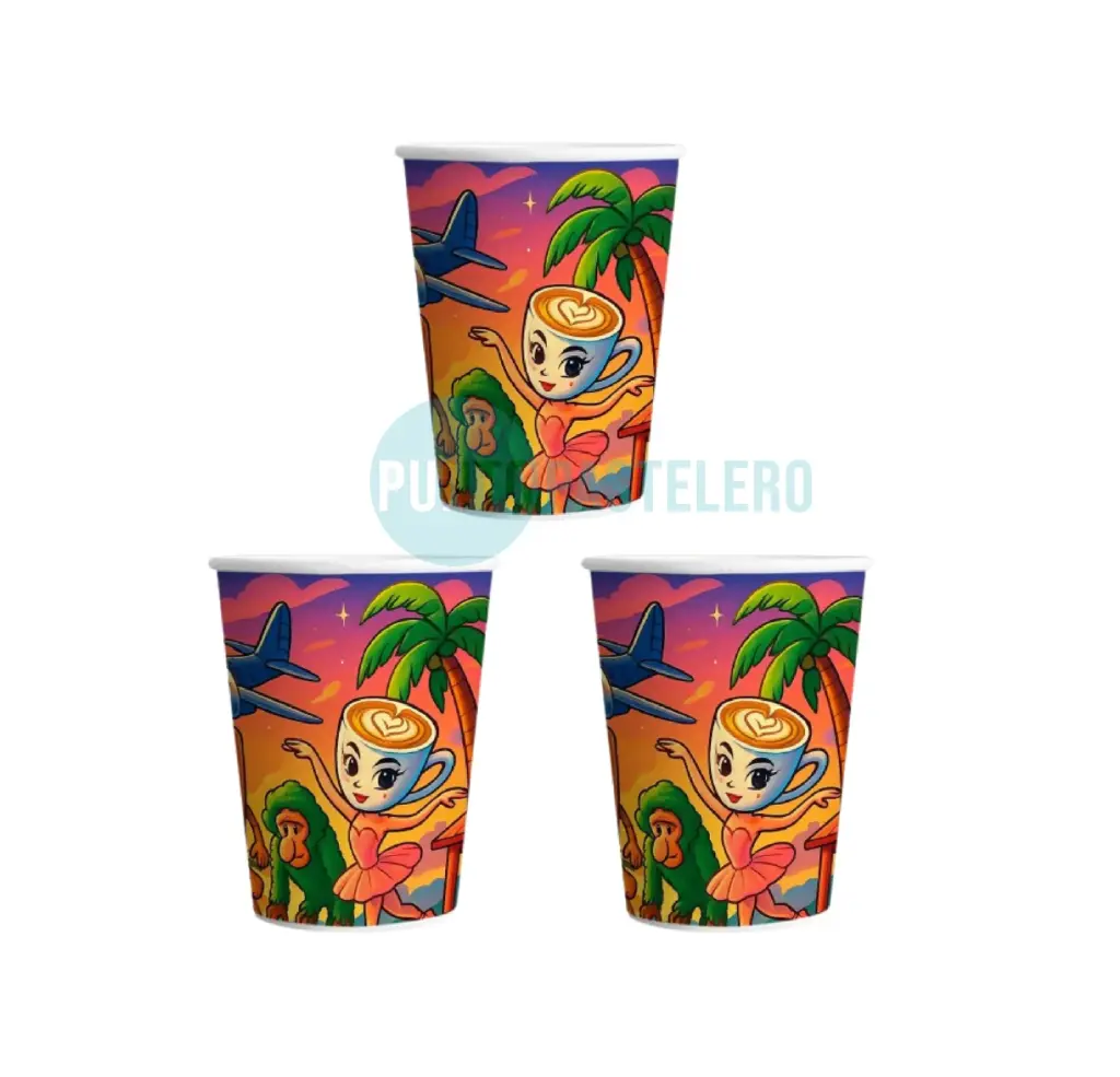 VASO DE POLIPAPEL BRAINROT (8 U.)