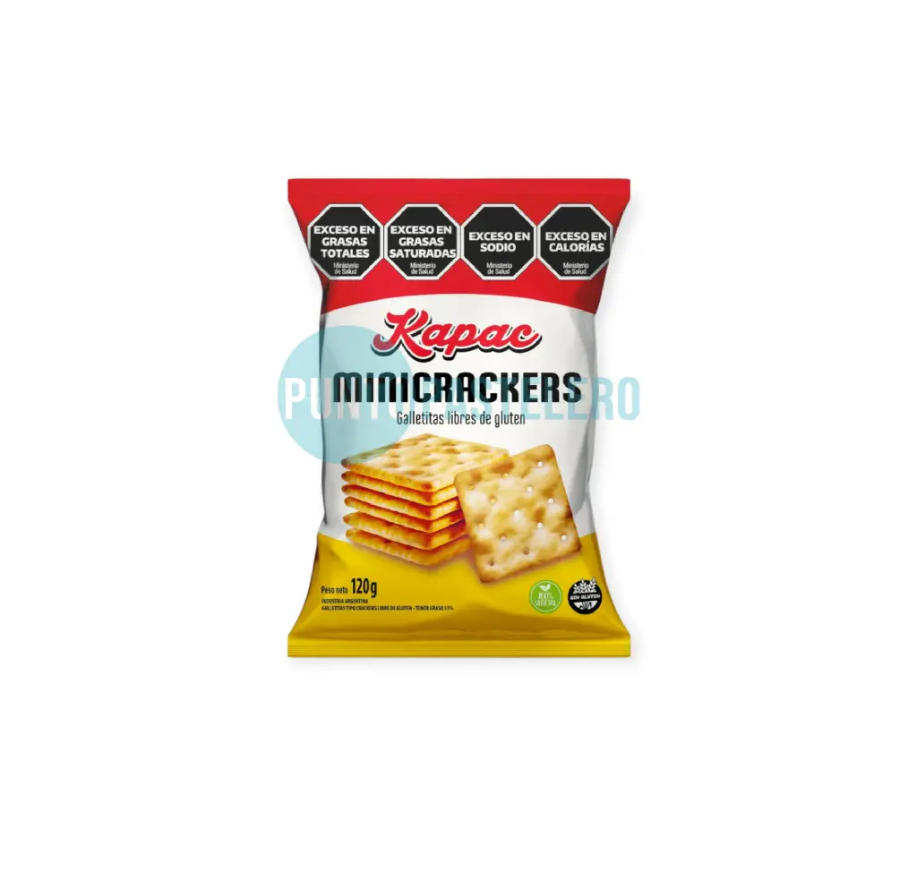 GALLETITAS CRACKER KAPAC (X 120 GR.) (SIN TACC)