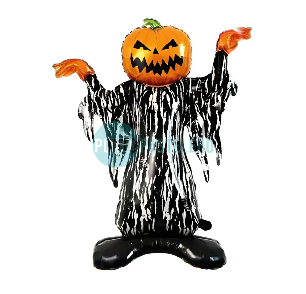 [2658423728834] GLOBO METALIZADO CALABAZA MUÑECO (86 X 115 CM)