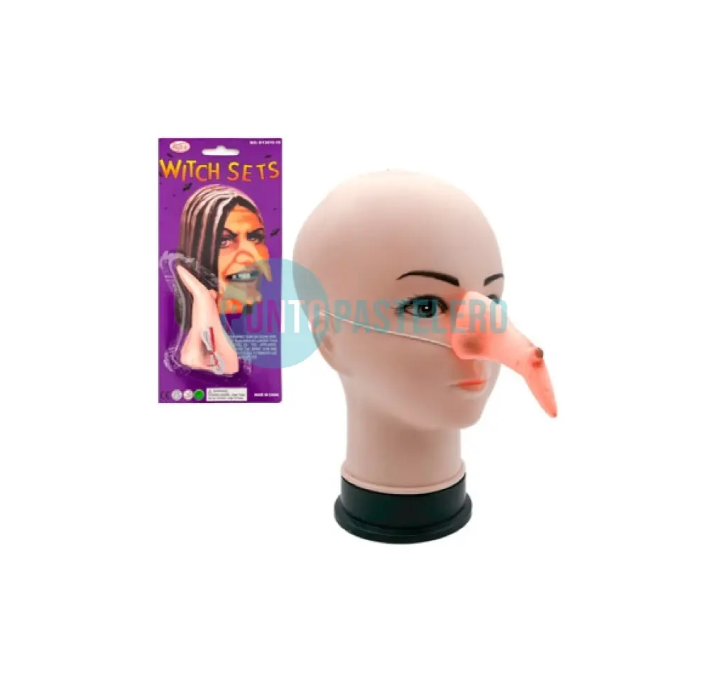 [00120633] NARIZ DE LATEX BRUJA BLISTER