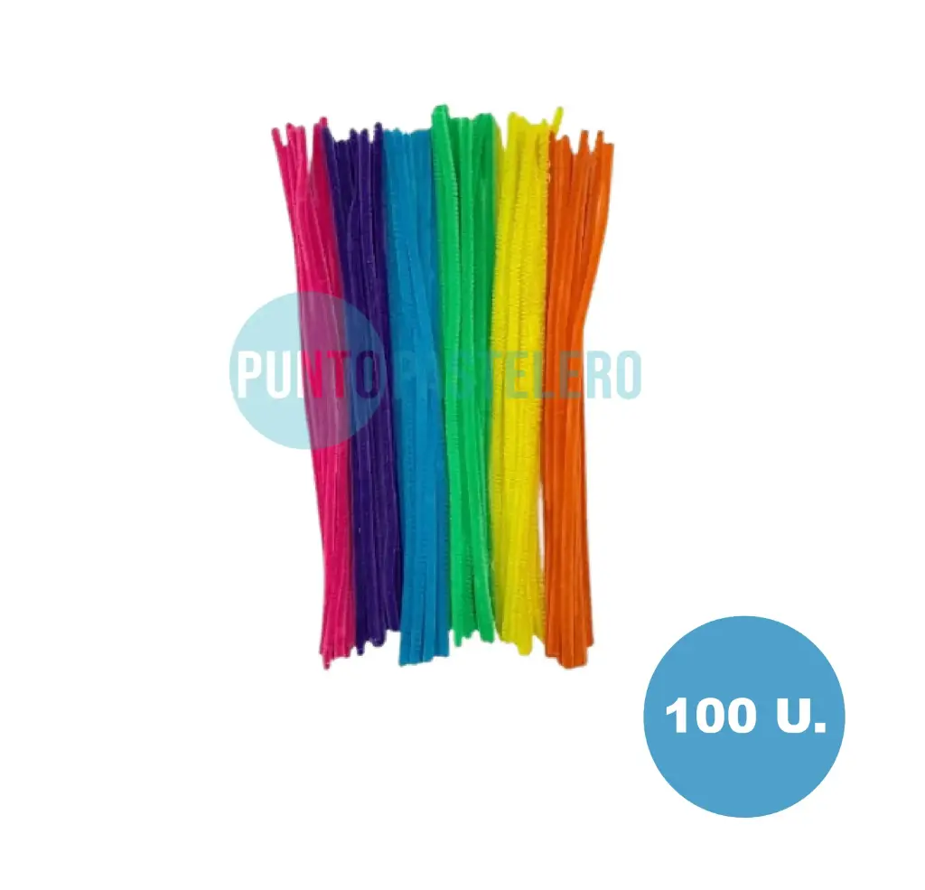 [2000152001000] LIMPIA PIPA MULTICOLOR (X 100 U.)