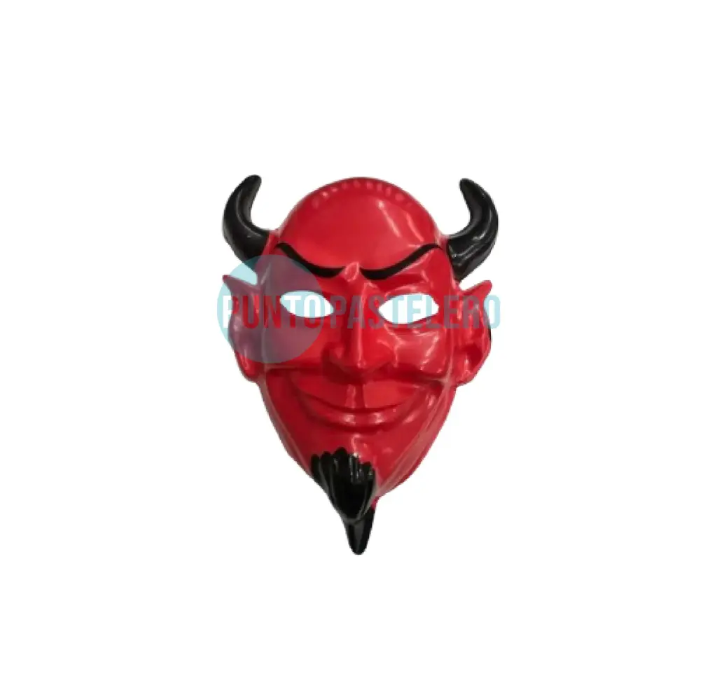 [237187603366] CARETA PLASTICO DIABLO / DEMONIO (X 6 U.)