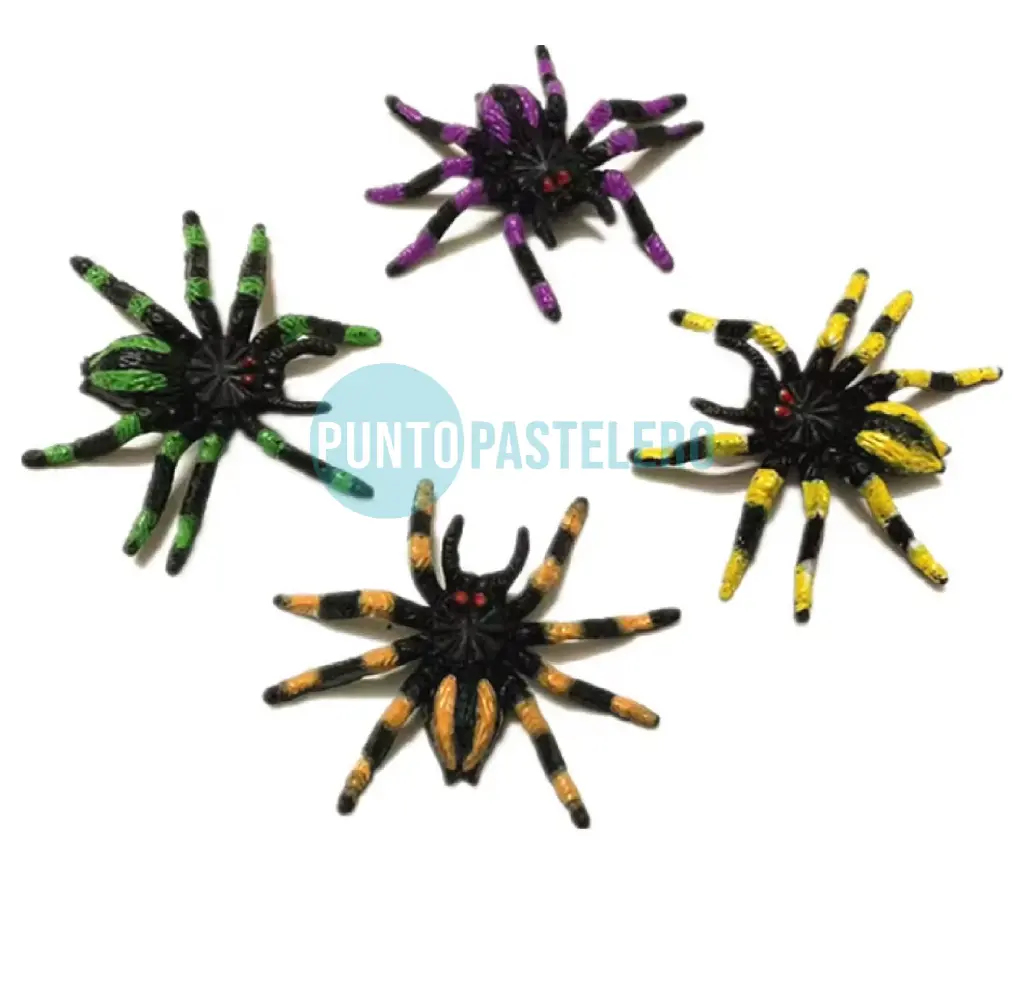 SET X 4 HEBILLAS PARA EL PELO ARAÑA (COLORES SURTIDOS)