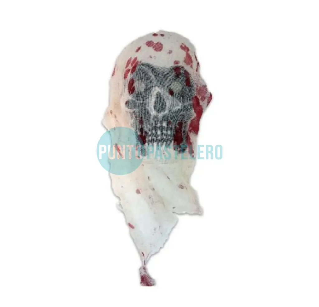 CARETA CALAVERA VELO CON SANGRE