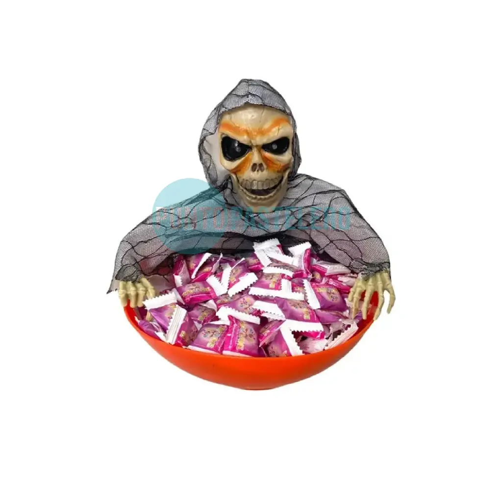 CARAMELERA CALAVERA CON LUZ SONIDO Y MOVIMIENTO