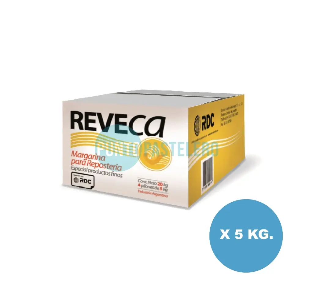 MARGARINA REVECA REPOSTERIA (PILON) (X 5 KG.)