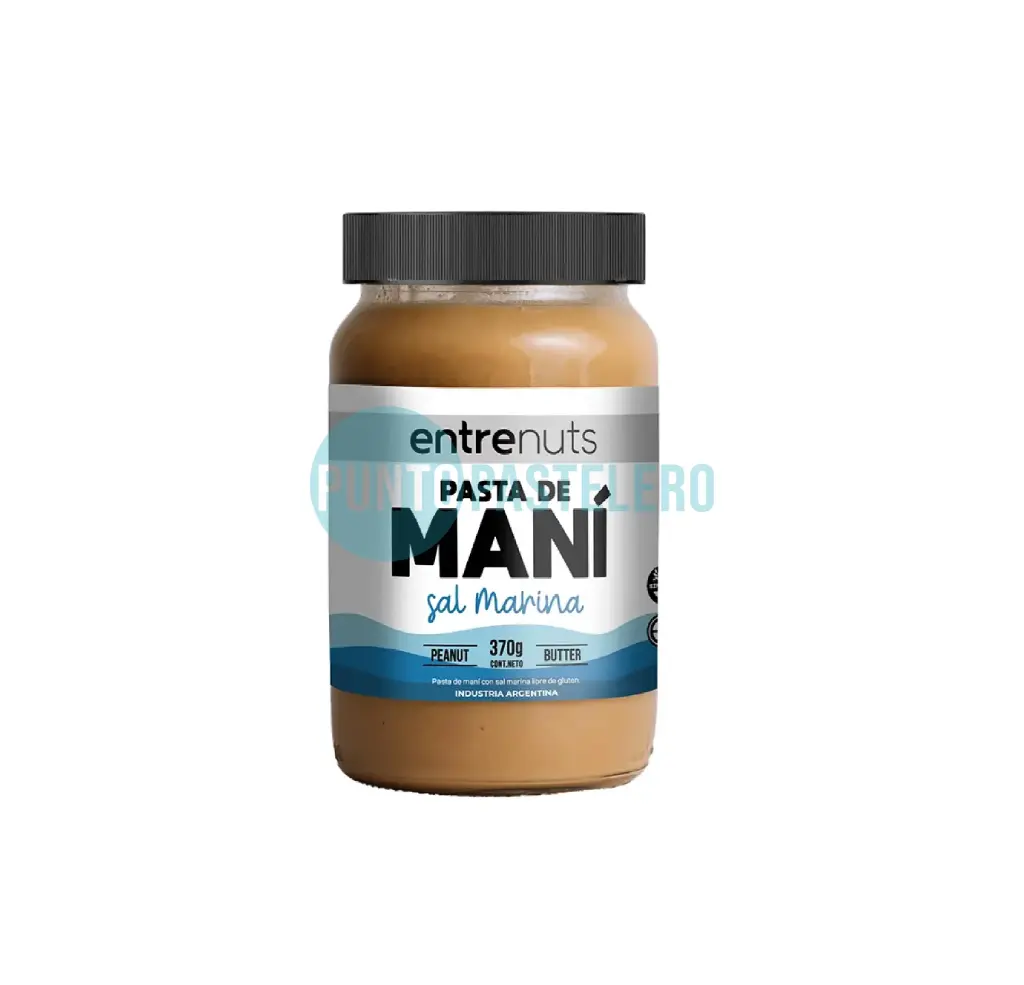 PASTA DE MANI SAL MARINA ENTRE NUTS (X 370 GR.) (SIN TACC)