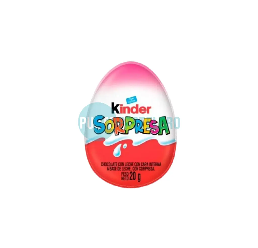 HUEVO KINDER SORPRESA (ROSA) (20 GR.)
