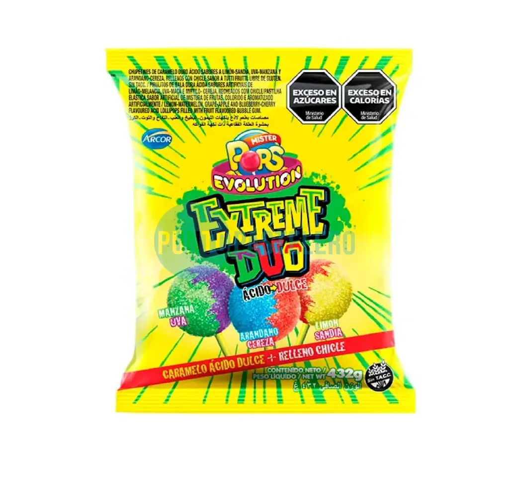 CHUPETINES MR. POP EVOLUTION EXTREME (X 432 GR.) 