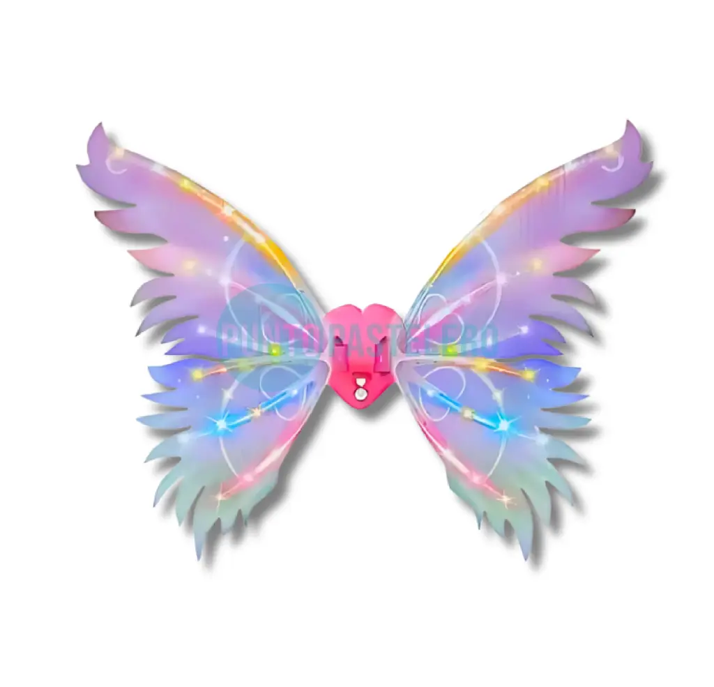 [7596362659640] ALAS ROBOT CON LUZ LED "PINK HEART"