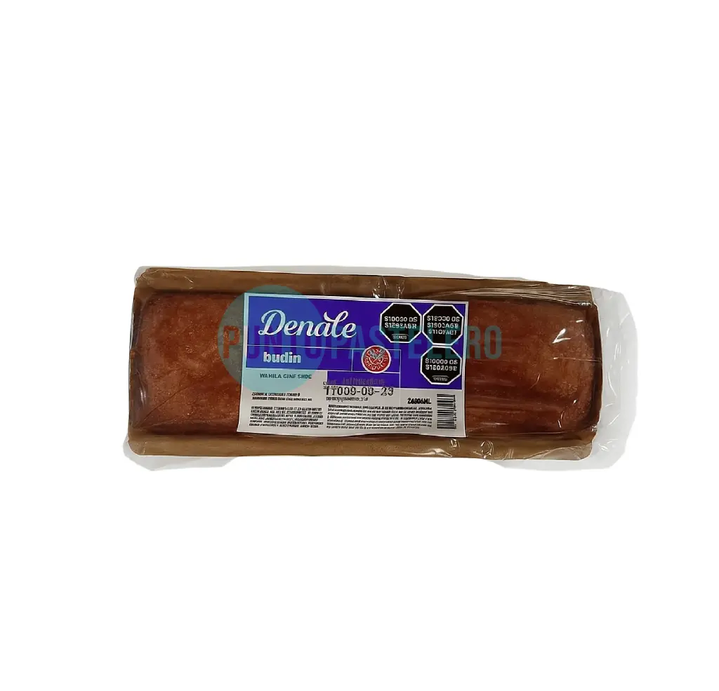 [714604038771] BUDIN VAINILLA CON CHIPS DENALE (X 250 GR.) (SIN TACC)