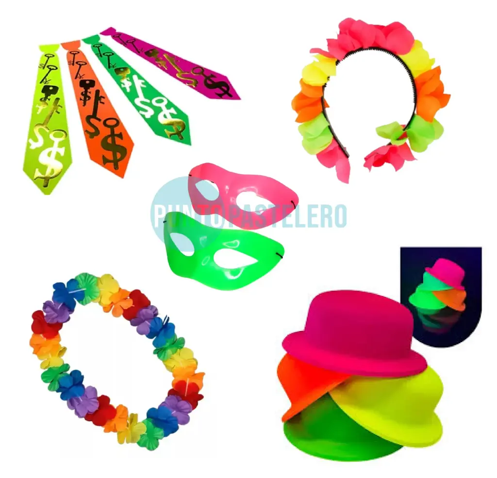 COMBO COTILLON 100 PERSONAS (FLUO)