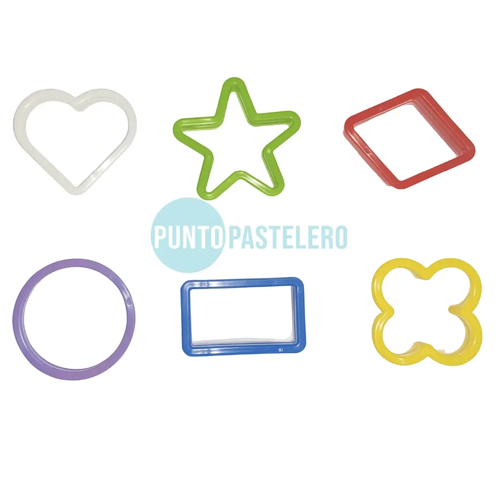 JUEGO DE CORTANTES PLASTICOS (X 6 U.)