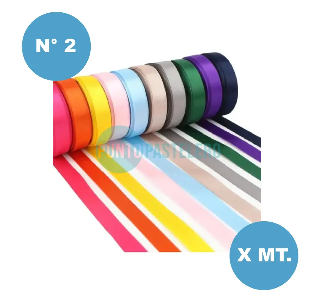 [CR2M] CINTA RASO N° 2 (X MT.) (COLORES VARIOS)