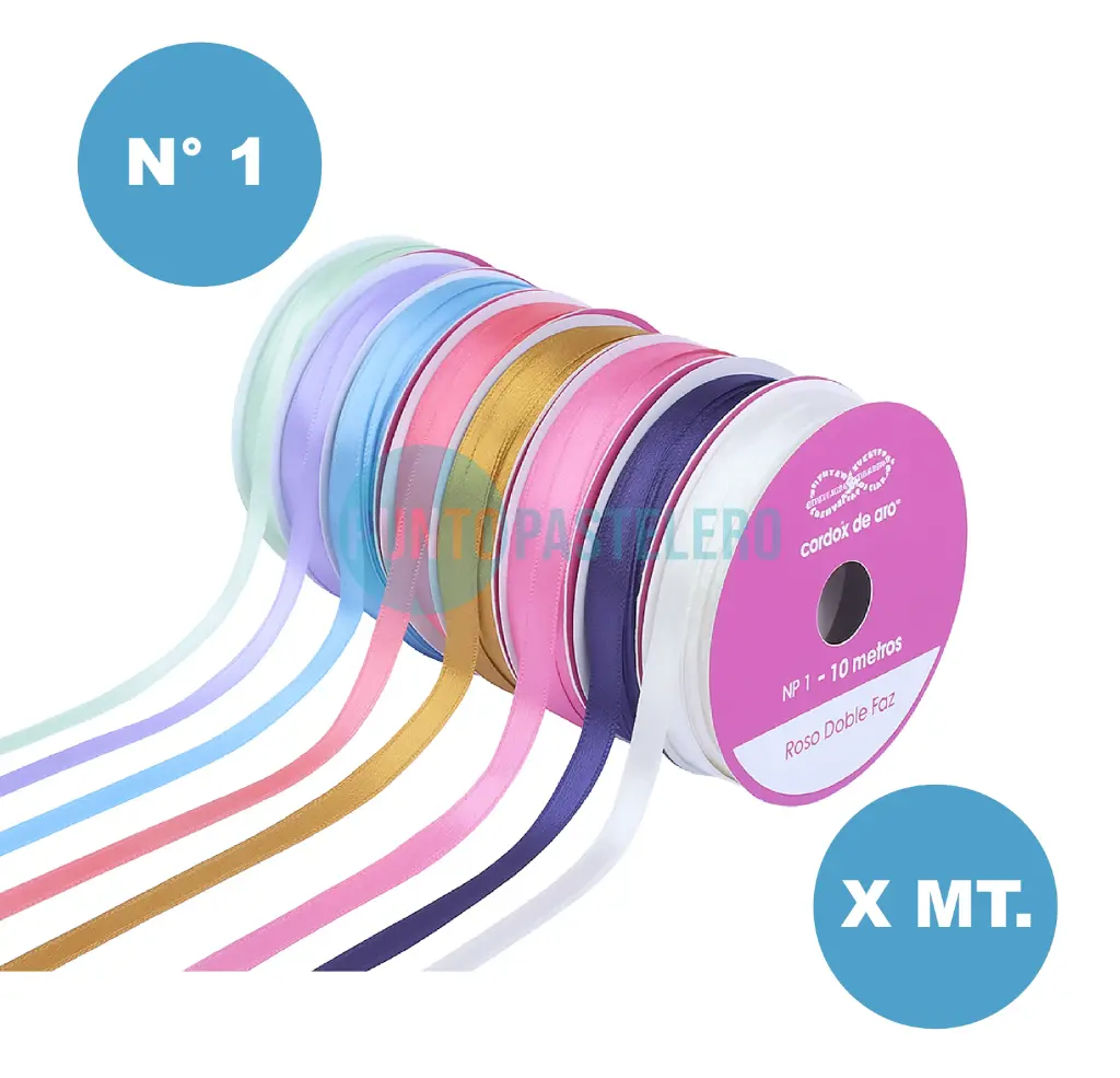 [CR1M] CINTA RASO N° 1 (X MT.) (COLORES VARIOS)