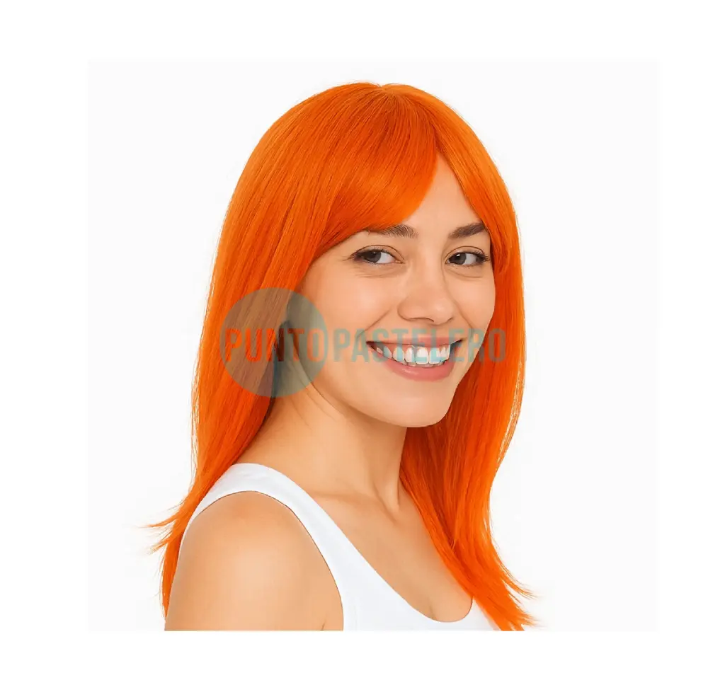 PELUCA LARGA LACIA NARANJA