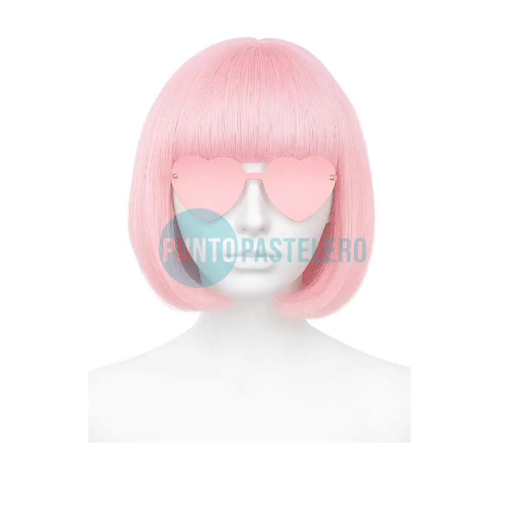 PELUCA CORTE CARRE LACIA ROSA