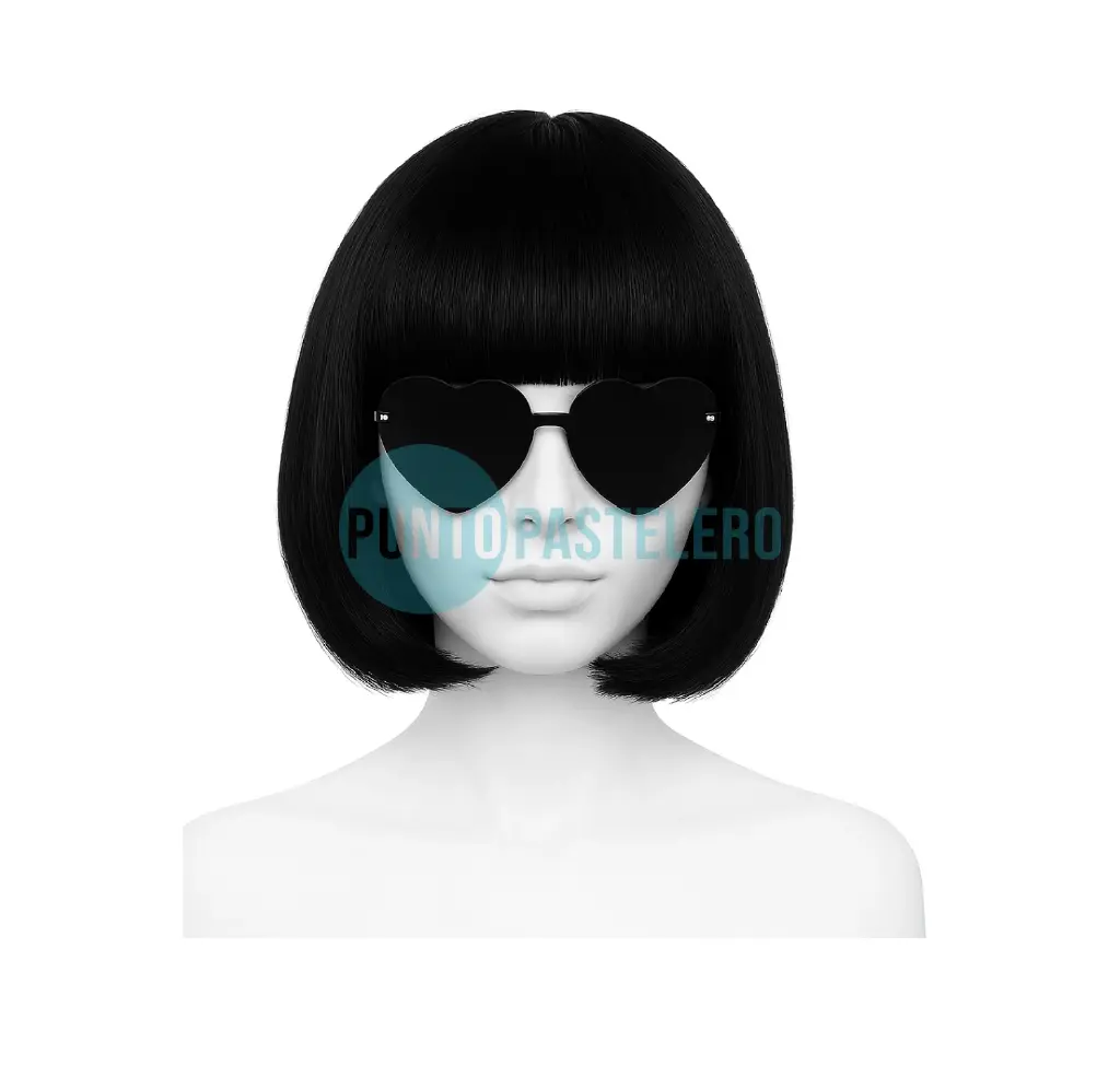 [00105147N] PELUCA CORTE CARRE LACIA NEGRA