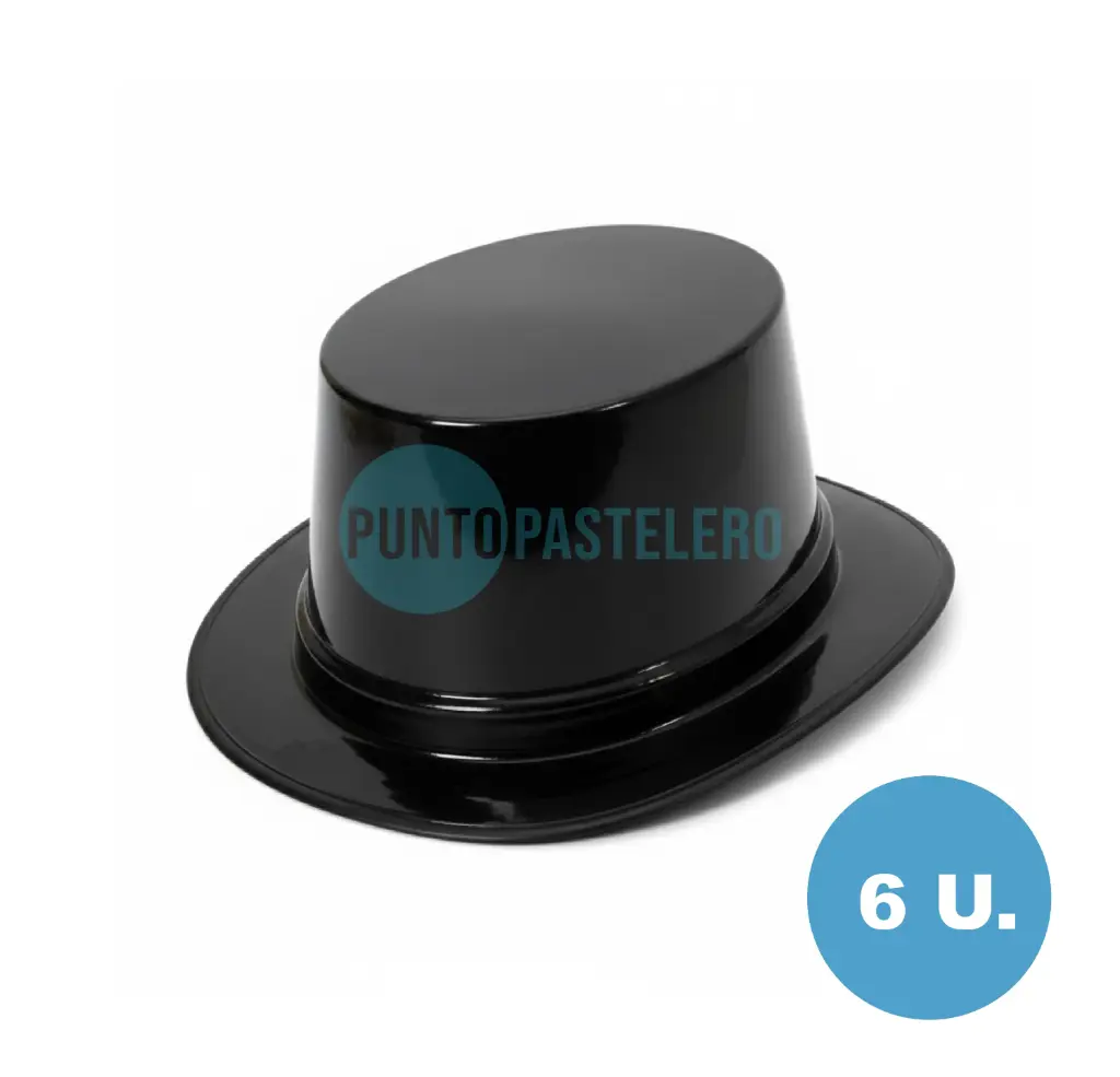 [237187501490] GORRO GALERA NEGRA (PLASTICO) (X 6 U.)