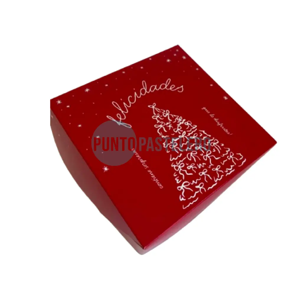 [3130] CAJA FELICIDADES ROJA (20X20X9 CM)