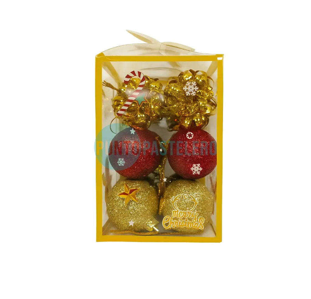 [7820250606028] SET ADORNO NAVIDEÑO DORADO Y ROJO