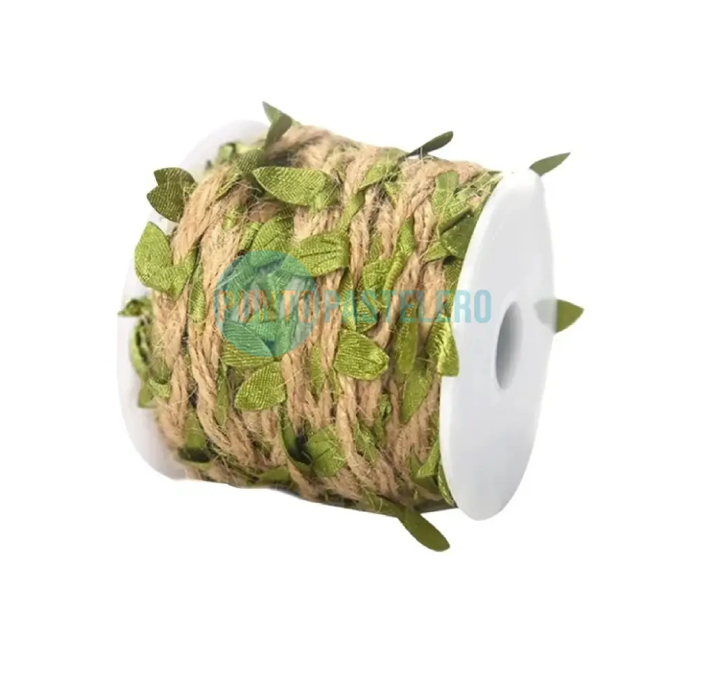 [CL817] HILO YUTE NATURAL CON HOJITAS (X 10 MT.)