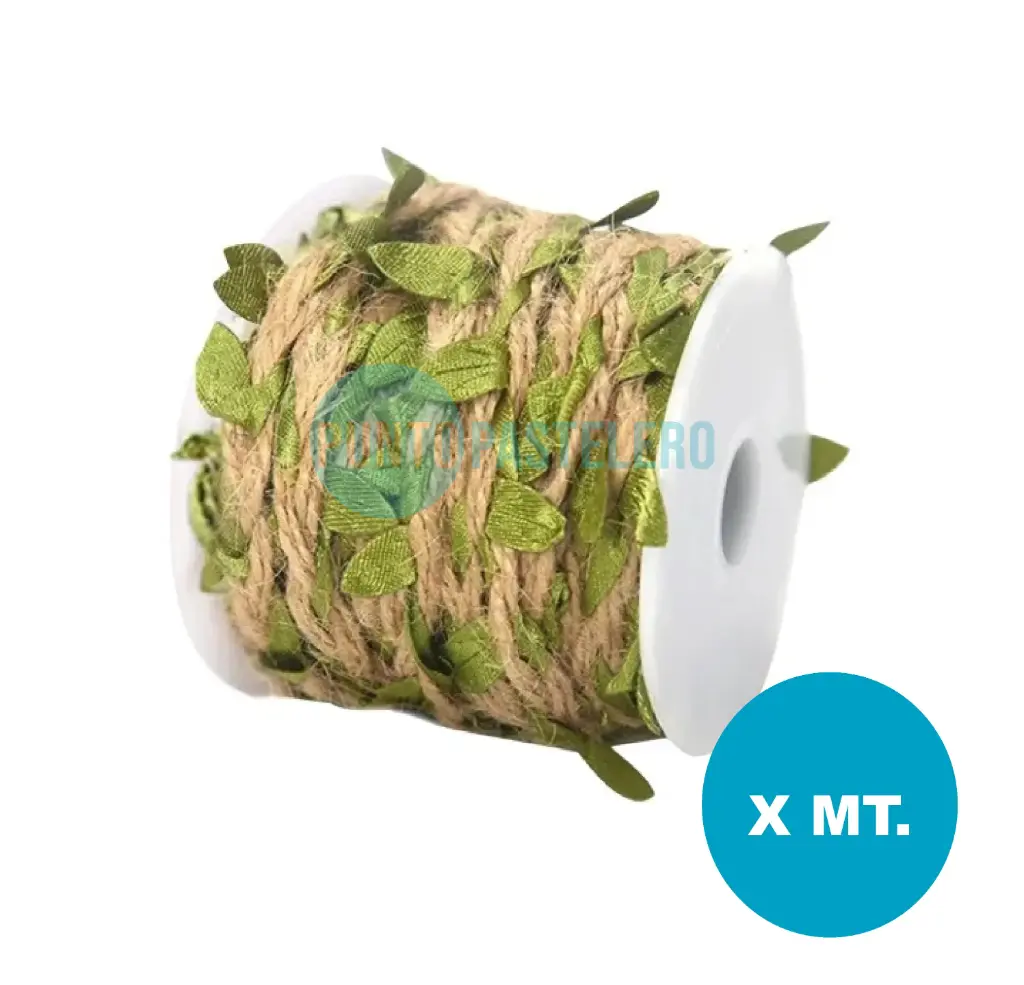 [HIL01M] HILO YUTE NATURAL CON HOJITAS (X MT.)