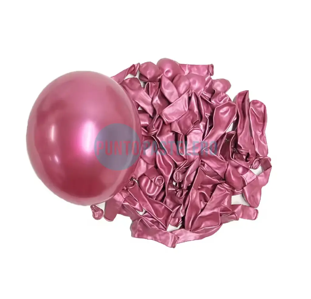 [05FU] GLOBO BALLONS CROMADO 5" FUCSIA (X 50 U.)