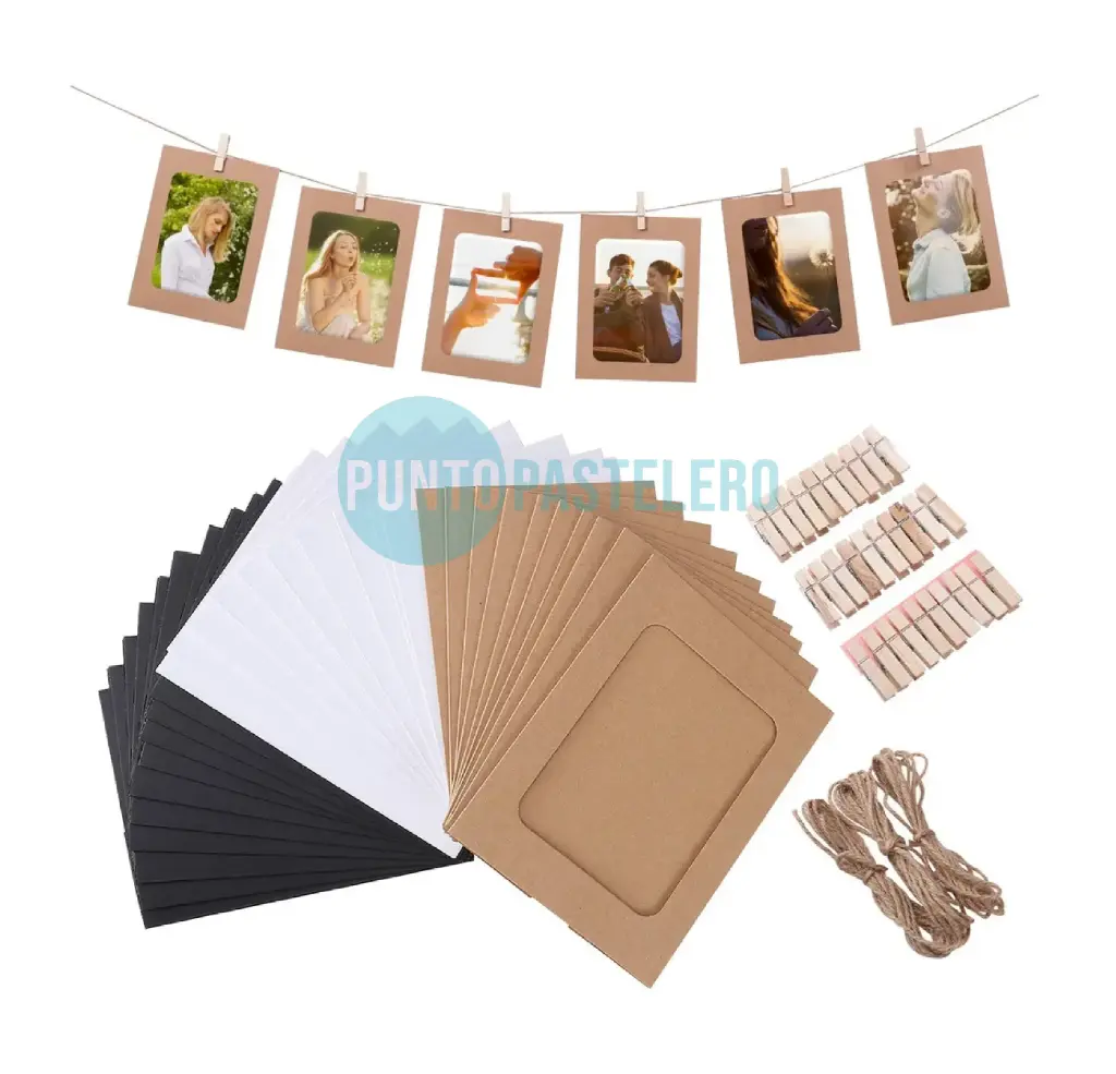 [1000000094459] GUIRNALDA PARA RETRATO CON BROCHES (10X15CM) (6 PZ)