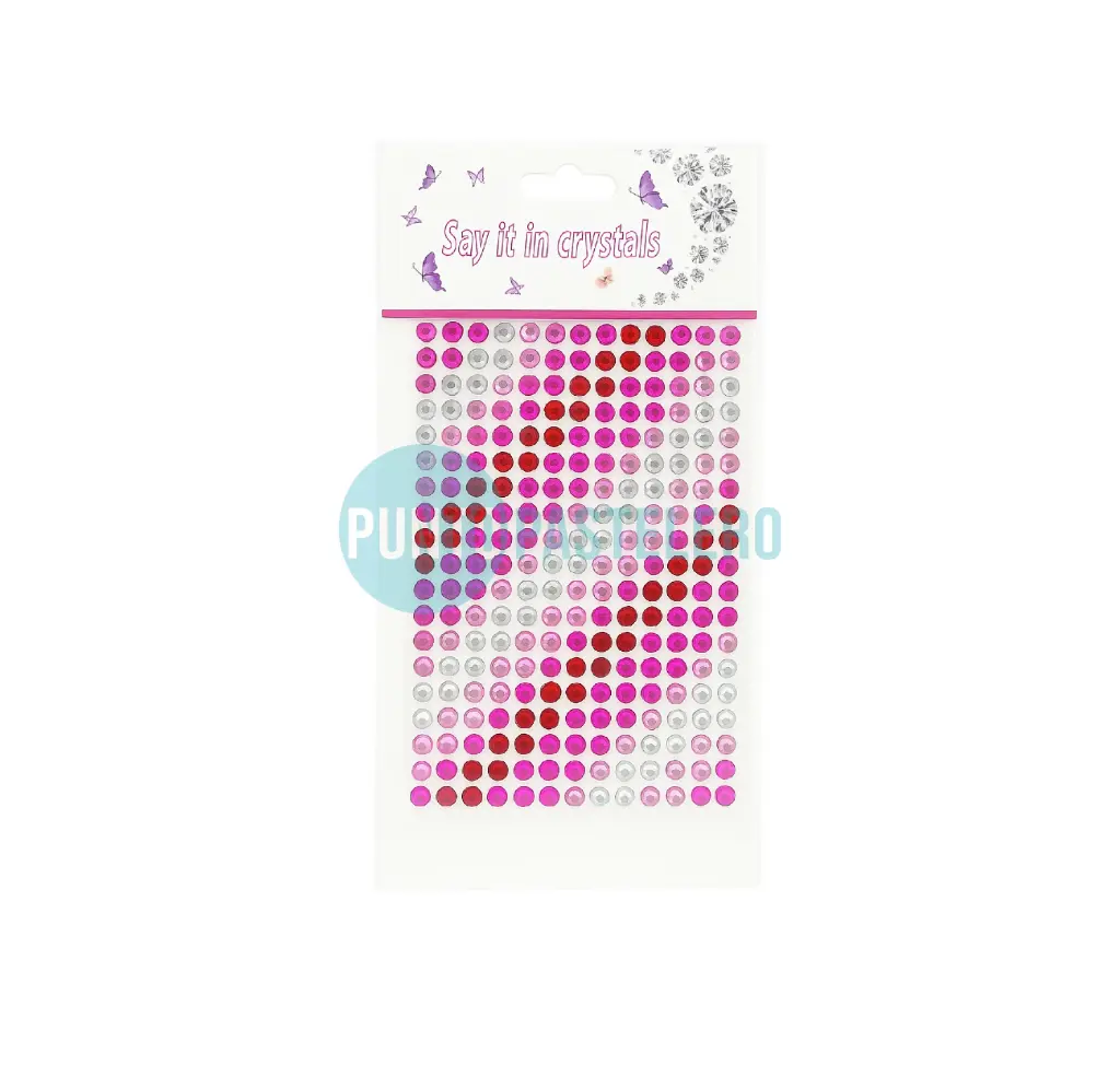 BLISTER STRASS CRISTALES AUTOADHESIVOS DEGRADE