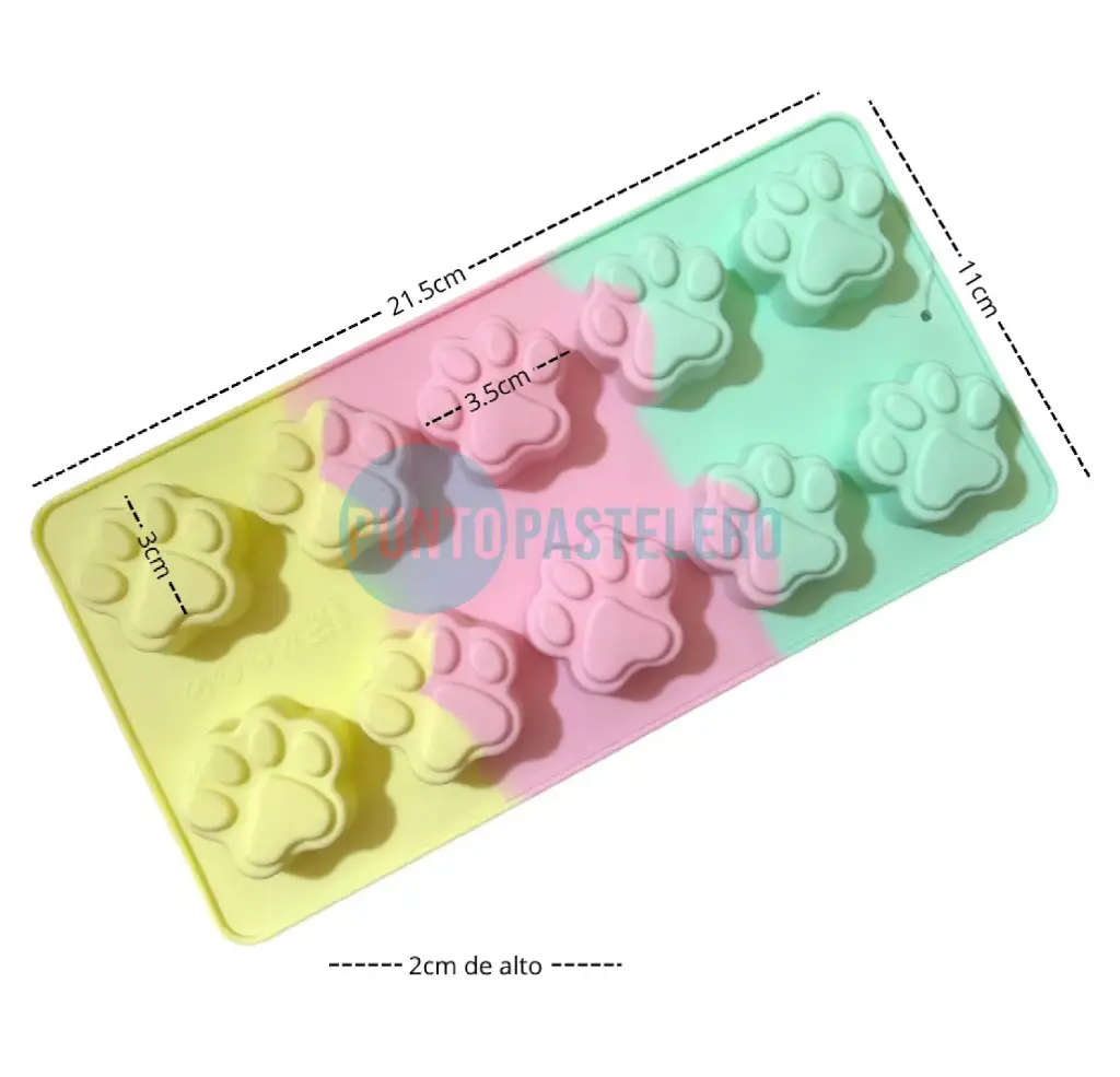 [00120277] MOLDE BOMBON SILICONA HUELLITA DE PERRO [P]