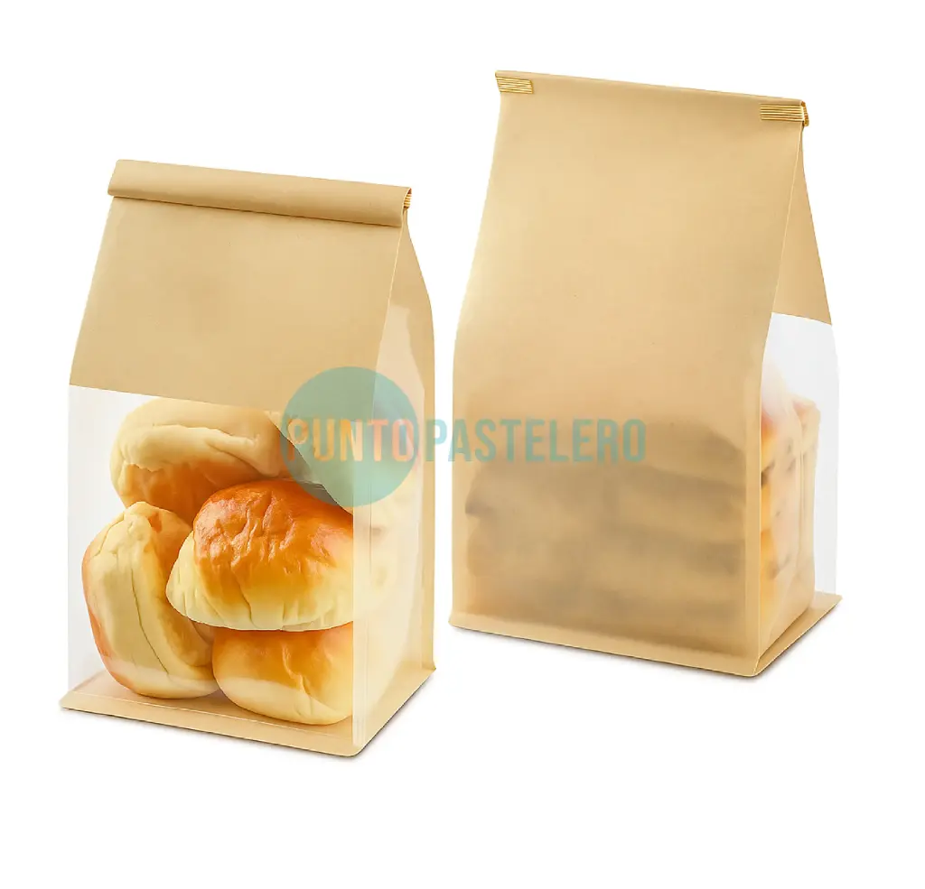 [00120279] BOLSA DE PAPEL CON VISOR (26X16X13 CM)