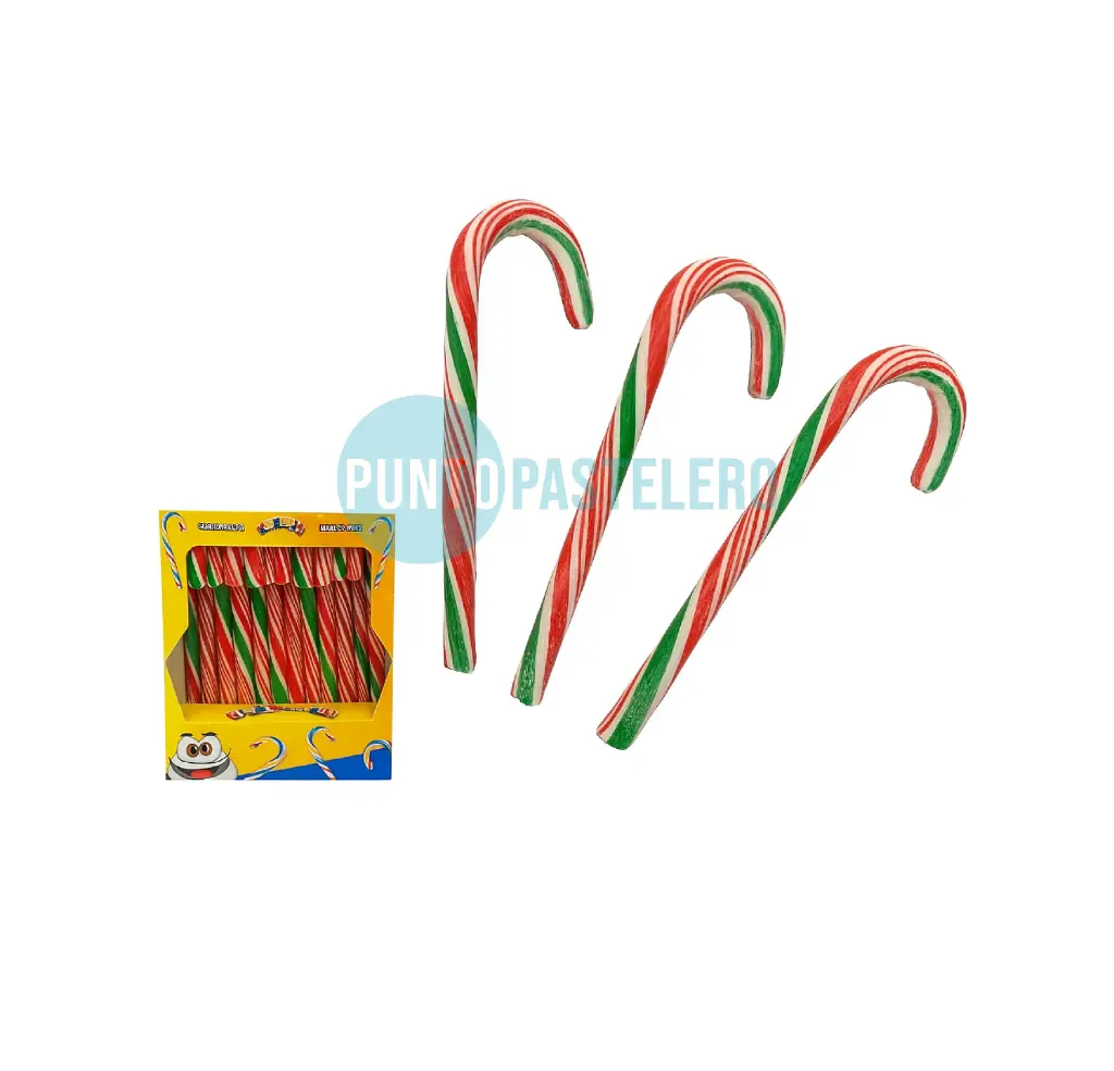 BASTON DE CARAMELO NAVIDEÑO LOCURAS (X 12 U.)