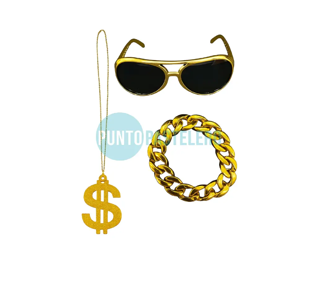 [2025800004223] SET GANGSTER (ANTEOJO - COLLAR - PULSERA) (3 PZ) 